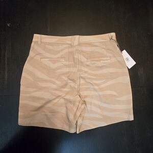 Bogner Beige Zebra Print Shorts